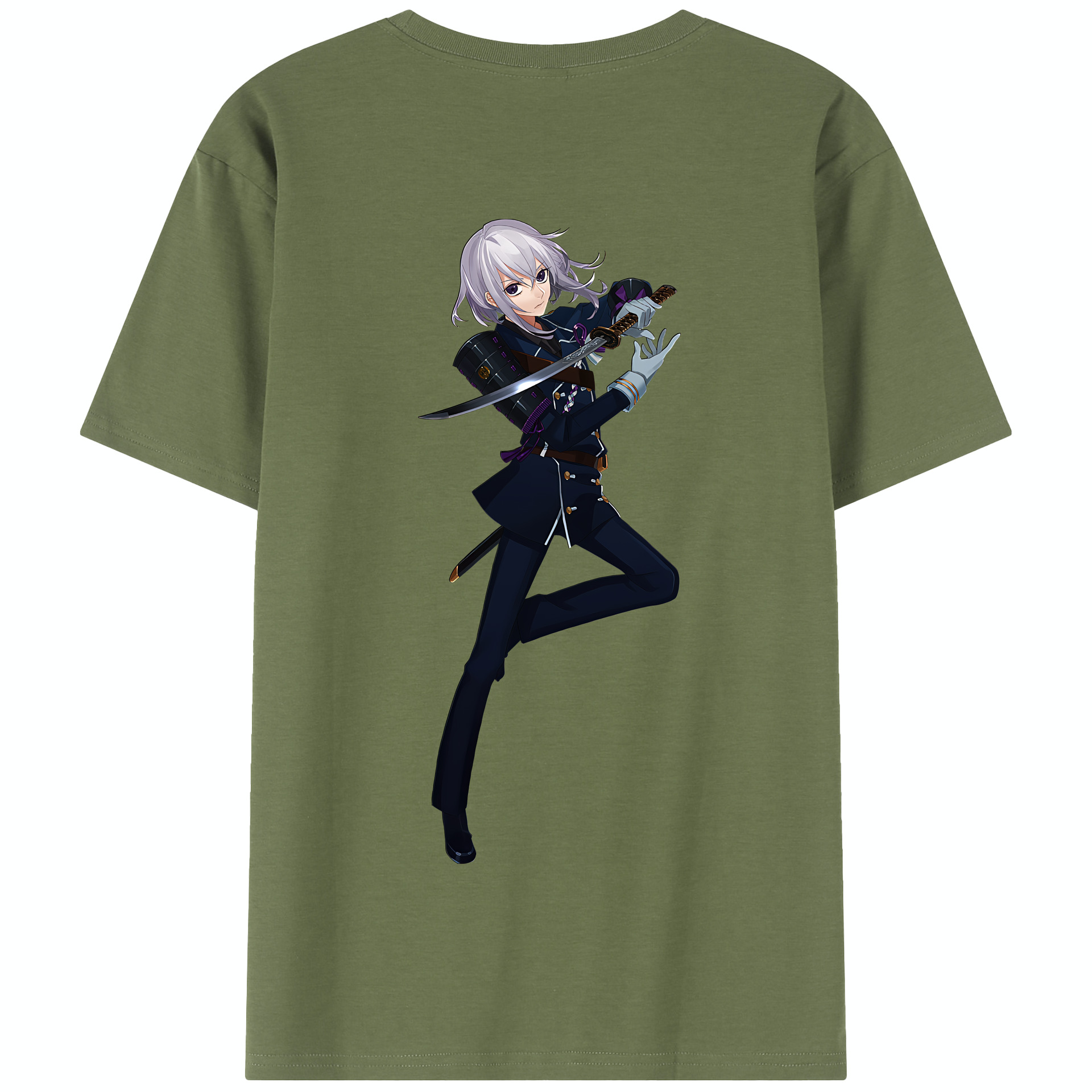 （画像用） 刀剣乱舞 Touken Ranbu 綿100％半袖Tシャツ（背面プリント）